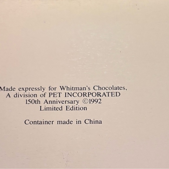 VTG 1992 Whitman’s 150th Anniversary TIN FLORAL for The “Particular Someone” - Picture 3 of 3